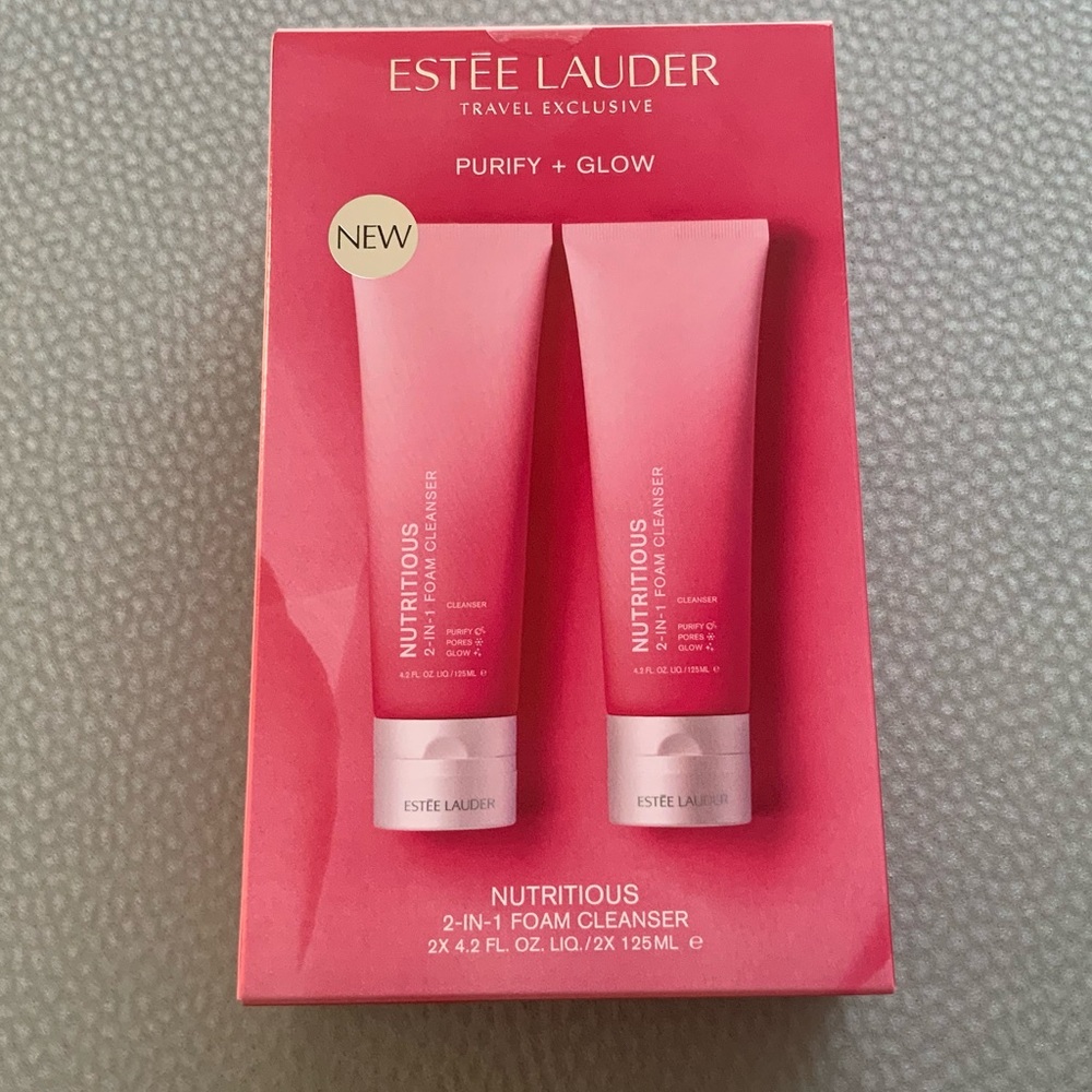 Brand New! Estée Lauder Nutritious 2-in-1 Foam Cleanser Set.